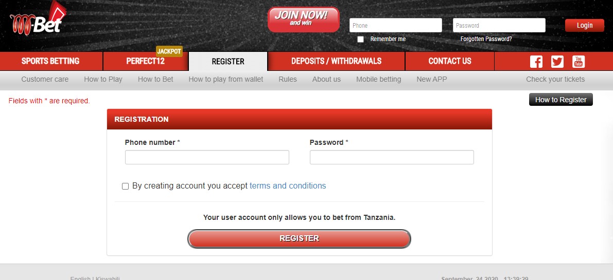 Mbet Registration